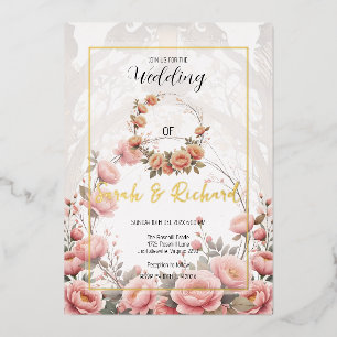 Blush Floral Garden Romantic Vintage Wedding