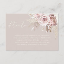 Blush Floral Gorgeous Wedding Details