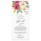 Blush Floral Greenery Place Setting Thank You Card