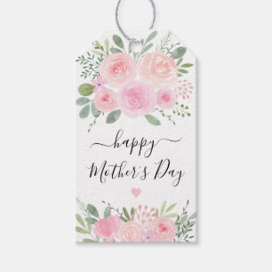 Blush Floral Happy Mother's Day Gift Tags