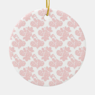 Blush Floral Luxury Christmas Ornament