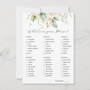 Blush Floral Qu'est-ce que votre sac à main carte 