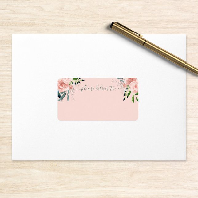 Blush Floral S'Il Vous Plaît Livrer Au Étiquette M (Créateur téléchargé)