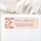 Blush Floral Wedding Return Address Label
