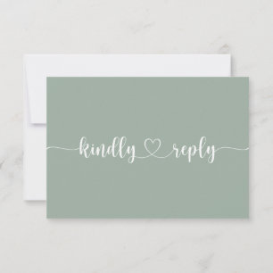 Blush Floral Wedding RSVP Card