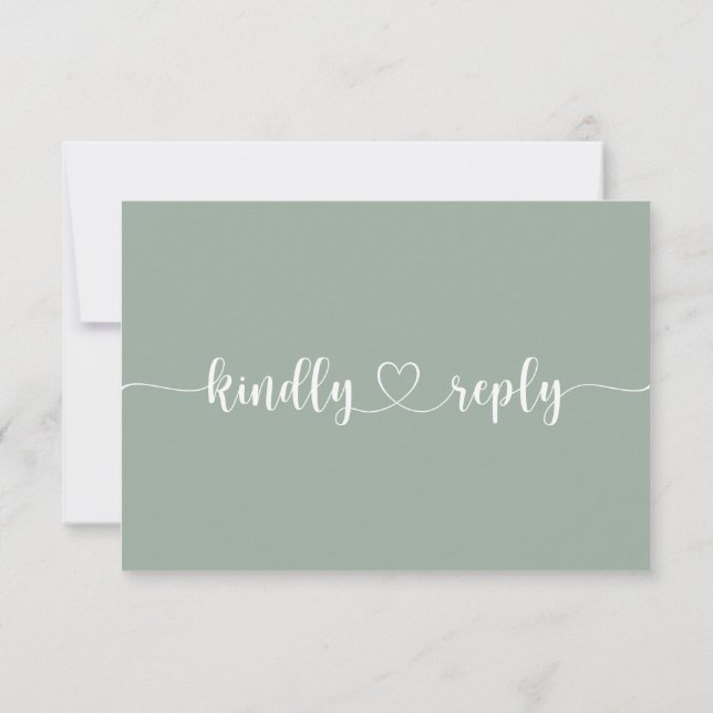 Blush Floral Wedding RSVP Card (Back)