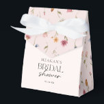 Blush Floral Wildflower Bridal Shower Gift Favor Box<br><div class="desc">Blush Floral Wildflower Bridal Shower Gift Favour Box</div>