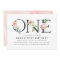 Blush Florals | 1st Birthday Party Invitation