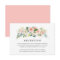 Blush Florals | Wedding Reception Card