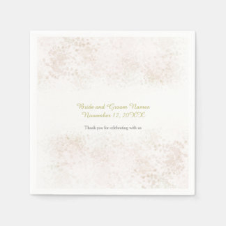 Blush Flush Elegant Wedding Napkin