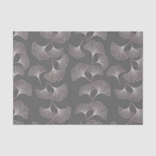 Blush Ginkgo Luxe – Gold Botanical on Black (5) Tissue Paper