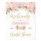 Blush Gold Floral Bridal Shower Welcome Sign Decor