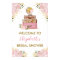 Blush Gold Floral Travel Adventure Bridal Shower