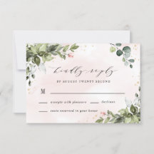 Blush Gold Greenery Succulent Dusty Blue Wedding
