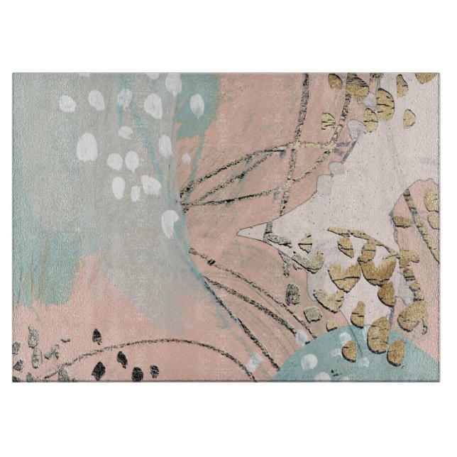 Blush & Gold I Cutting Board (Front)