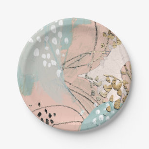 Blush & Gold I Paper Plate