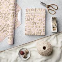 Blush Gold Inspirational Words