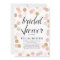 Blush & Gold Polka Dots Bridal Shower Invitation