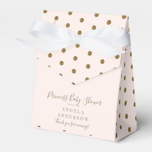 Blush & Gold Princess Baby Shower  Favor Box