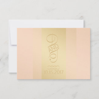 Blush Gold RSVP Card