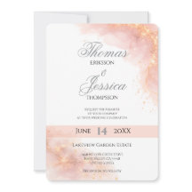 Blush Gold Sparkle Romantic Wedding Elegance