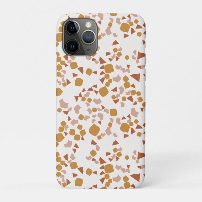 Blush Gold terrazzo Minimal modern  Case-Mate iPho Case-Mate iPhone Case (Back)
