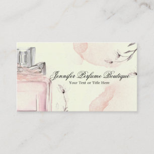 Blush Green Classy Perfume Essential Oils Business Card