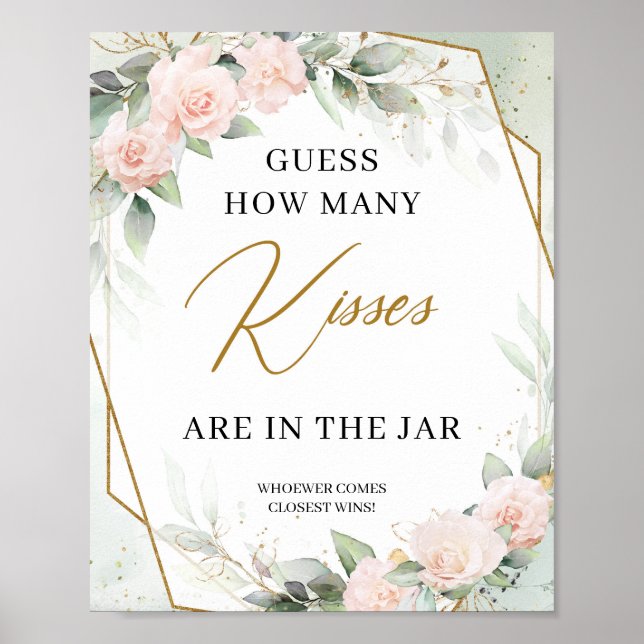 Blush Guess how many kisses are in the jar Poster (Front)