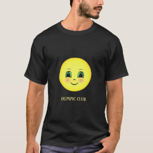 Blush Happy Face Emoji T-Shirt