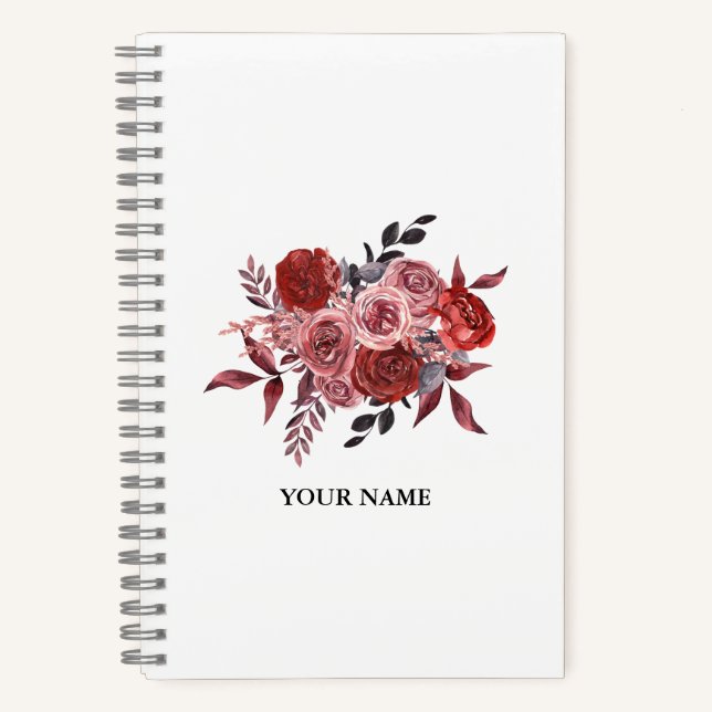 Blush Harmony  Notebook (Front)