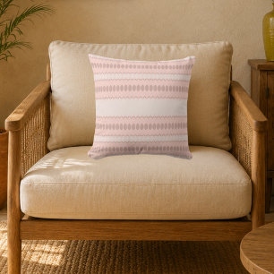 Blush Harmony Throw Pillow