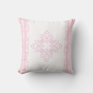 Blush Heirloom Throw Pillow