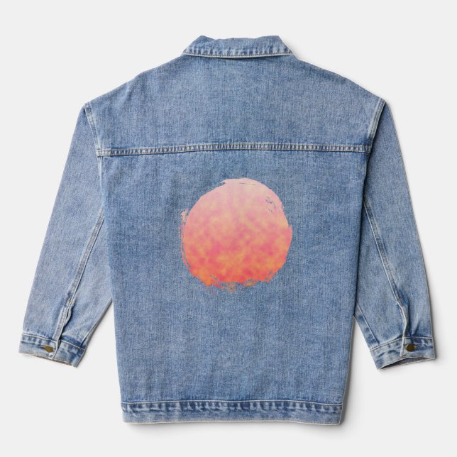 Blush Horizon Denim Jacket (Back)