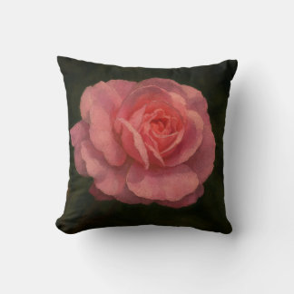 Blush in Bloom Throw Pillow