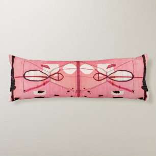 Blush Kilim: Pink Moroccan Heritage Art Body Pillow