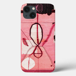 Blush Kilim: Pink Moroccan Heritage Art iPhone 13 Case
