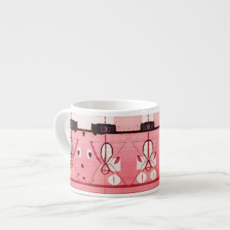 Blush Kilim: Pink Moroccan Heritage Art Espresso Cup
