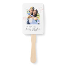 Blush Laurel Leaves Modern Wedding Program