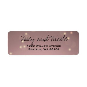 Blush Light - Return Address Labels