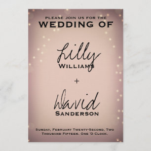 Blush Light - Wedding Customizable Invitation
