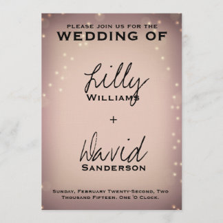 Blush Light - Wedding Customizable Invitation