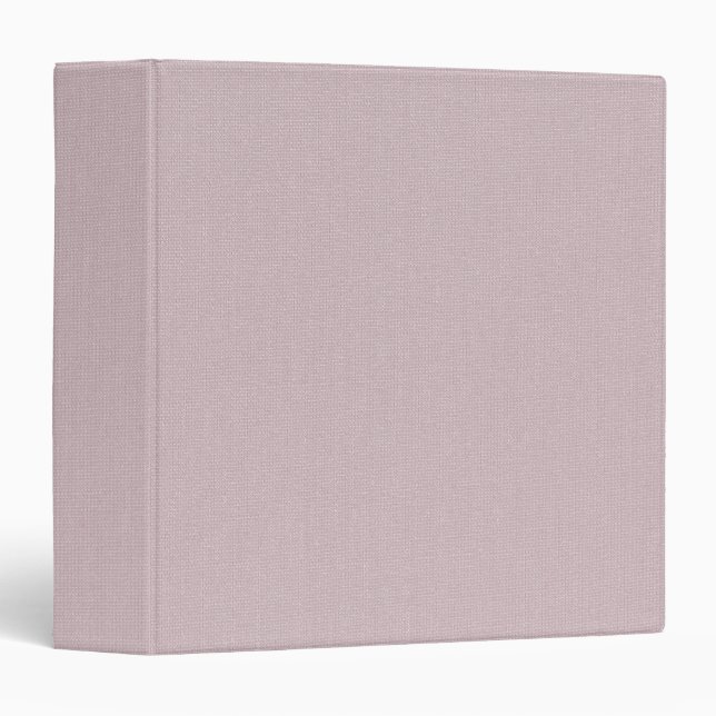 Blush Linen Fabric Texture Minimalist Blank Clean Binder (Front/Spine)