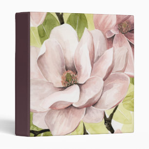 Blush Magnolia Flowers Binder