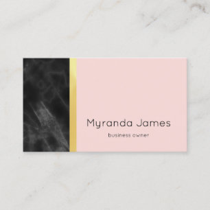 Blush Marble Business Owner Card