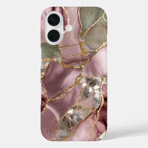 Blush Marble Phone Case Gold Neutral Luxury