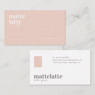 Blush   Modern Elegant Minimalist Professional Business Card