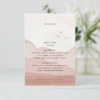 Blush Mountain Range Landscape Wedding Details 