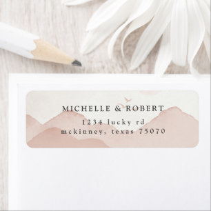 Blush Mountain Range Return Address Label