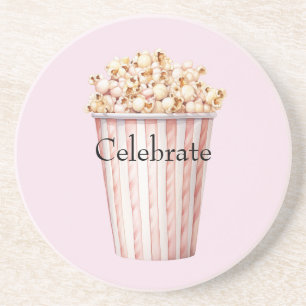 Blush Movie Time Popcorn Coaster