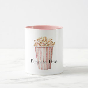 Blush Movie Time Popcorn Mug